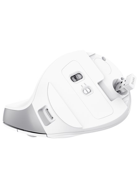 Mouse Ergonomico Bayo II wireless Bianco -Trust 25398