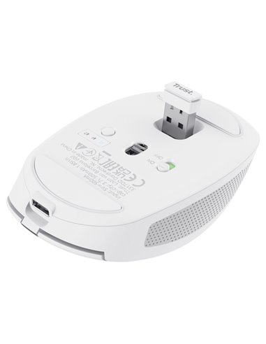 Mouse OZAA wireless Bianco -Trust 24933 TRUST TASTIERE E MOUSE