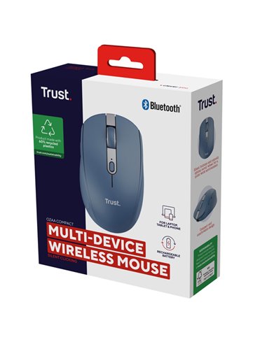 Mouse OZAA wireless Blu-Trust 24934 TRUST TASTIERE E MOUSE