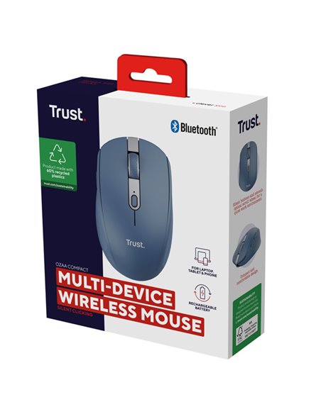 Mouse OZAA wireless Blu-Trust 24934 TRUST TASTIERE E MOUSE