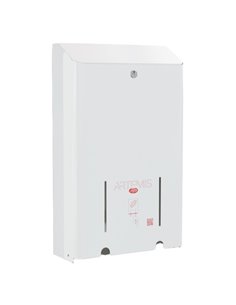 Dispenser per assorbenti Artemis 2 colonne metallo verniciato bianco Mar Plast A975LASM