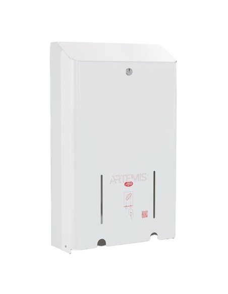Dispenser per assorbenti Artemis 2 colonne metallo verniciato bianco Mar Plast A975LASM