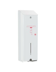 Dispenser per assorbenti Artemis 1 colonna metallo verniciato bianco Mar Plast A976LASM