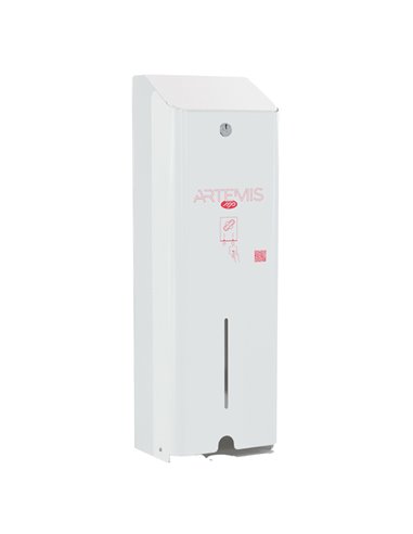 Dispenser per assorbenti Artemis 1 colonna metallo verniciato bianco Mar Plast A976LASM