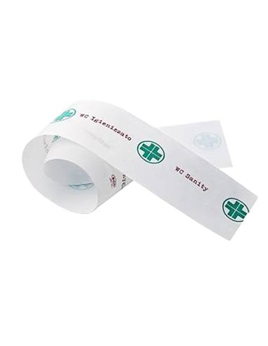 Conf 1000 Strisce garanzia per WC carta bianco/verde Leone W5201