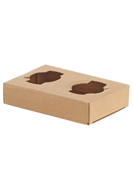 Conf 50 Portabicchieri asporto da 2 posti 17x11x3,5cm carta kraft avana Leone H0737 LEONE CONTENITORI PER ALIMENTI-BORSE-CESTE