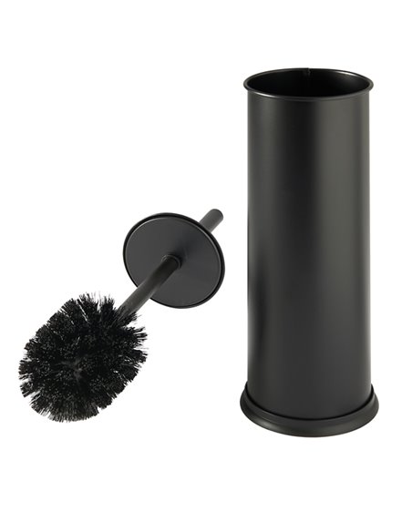 Portascopino Vic Ø 9,5x H27cm acciaio inox nero satinato Perfetto 28041 PERFETTO ACCESSORI PER IL BAGNO E DISPENSER
