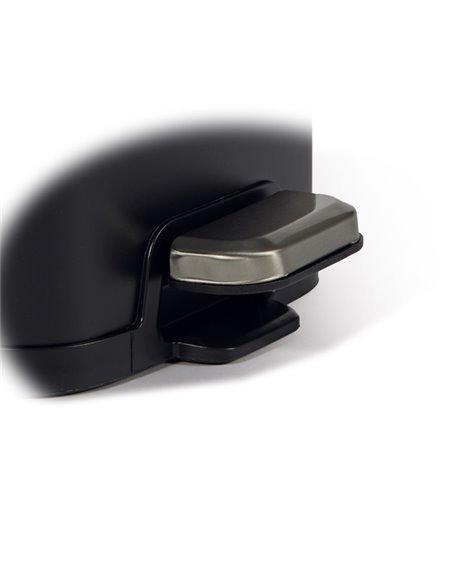 Bidone Pico con pedale e vaschetta 4L nero satinato Perfetto 28151