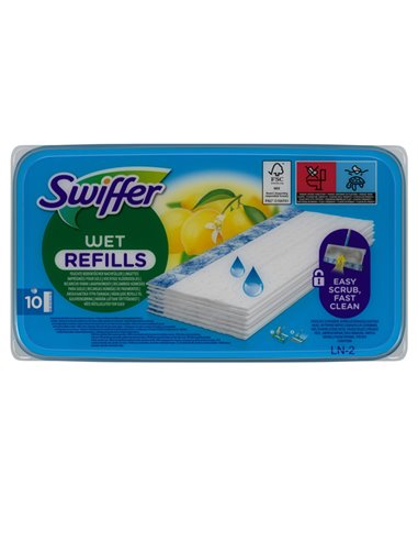 Swiffer Wet scatola 10 panni lavapavimenti PG260