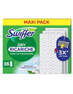 Swiffer Dry - SCATOLA 36 PANNI RICARICA USAGETTA PG261 SWIFFER PANNI e SPUGNE
