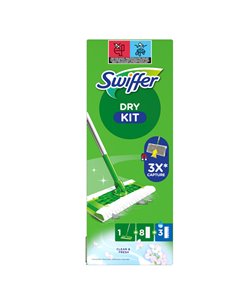 Swiffer Dry - STARTER KIT COMPLETO con 8 PANNI e 3 PANNI WET PG264