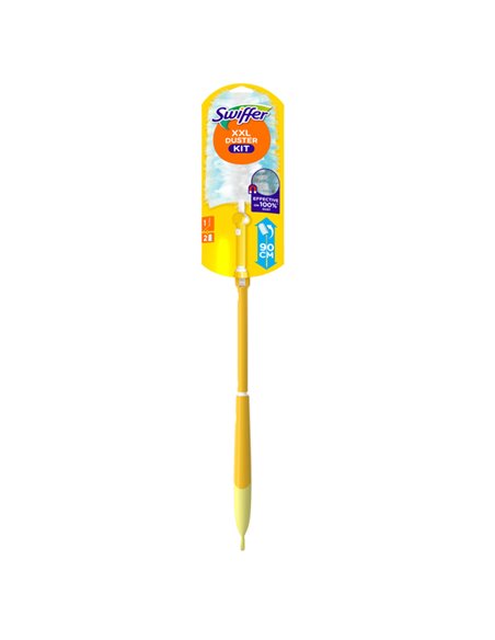 Swiffer Duster XXL - STARTER KIT COMPLETO con 2 PIUMINI PG266 SWIFFER PANNI e SPUGNE