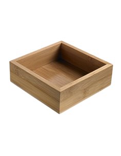 Contenitore buffet 15,3x15,3x5cm bamboo Leone S4003
