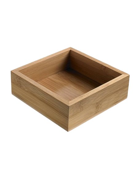 Contenitore buffet 15,3x15,3x5cm bamboo Leone S4003