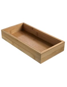 Contenitore buffet 15,3x30,6x5cm bamboo Leone S4006 LEONE ACCESSORI PER IL BUFFET