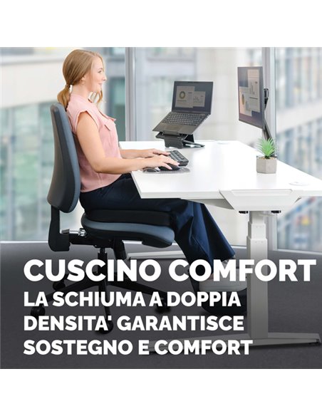 Cuscino Breyta Comfort per seduta Fellowes 100119850 FELLOWES SUPPORTI LOMBARI