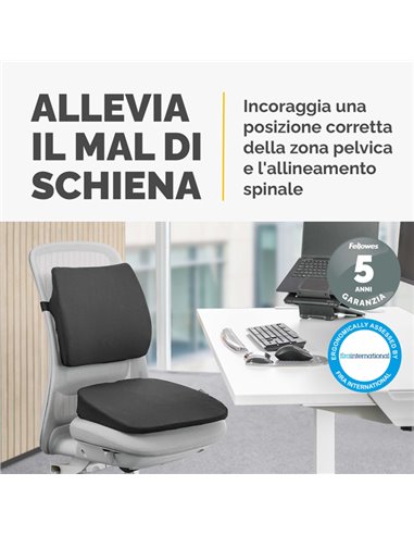 Cuscino Breyta Inclinato per seduta Fellowes 100119849 FELLOWES SUPPORTI LOMBARI