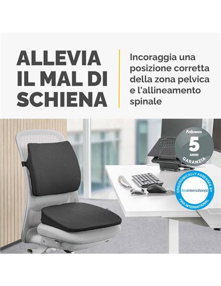 Cuscino Breyta Inclinato per seduta Fellowes 100119849 FELLOWES SUPPORTI LOMBARI
