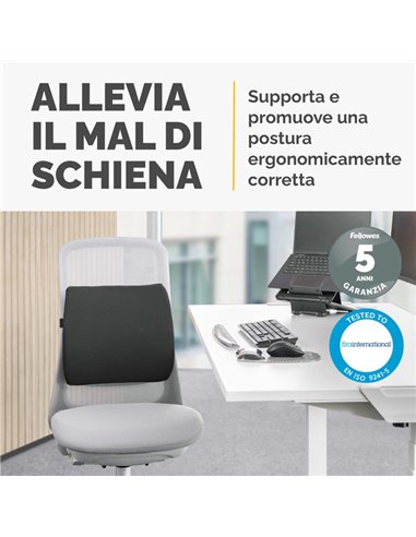 Cuscino Lombare Breyta Confort Fellowes 100119852 FELLOWES SUPPORTI LOMBARI