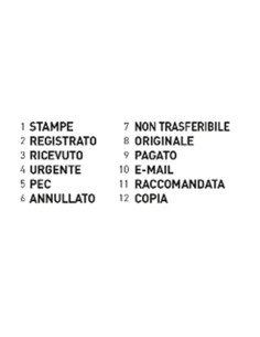 Timbro Printy 4.0 Eco 4822 POLINOME 12 diciture 4mm autoinchiostrante TRODAT 211675 TRODAT DATARI-NUMERATORI-POLINOMI 2