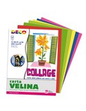 Busta di carta velina 25fg 50x76cm 5 colori assortiti DECO 05406