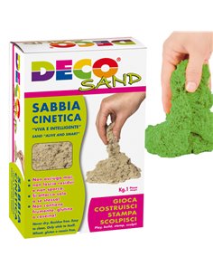 Sabbia cinetica Deco Sand 1 kg verde DECO 10849/2 DECO PASTE MODELLABILI
