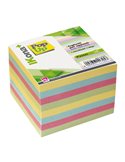Cubo foglietti carta colori pastello 740fg 9,5x9,5cm IKONA+ 11725