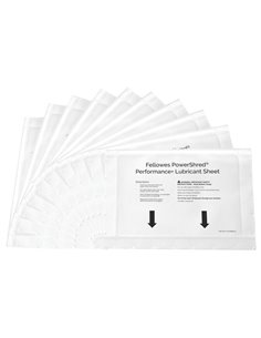 Confezione 10 Fogli lubrificanti Performance Fellowes 4025601 FELLOWES ACCESSORI PER DISTRUGGIDOCUMENTI