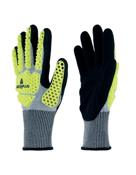 Guanto antiurto EOS NOCUT VV909 tg. 09 giallo fluo/grigio Deltaplus VV909JA09