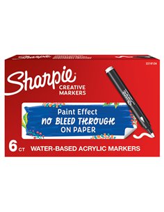 Marcatore acrilico Creative Marker punta tonda bianco Sharpie 2218126 SHARPIE A BASE D'ACQUA 2