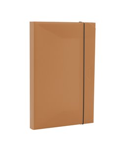 Cartella progetto HOLOS dorso 3cm in PP marrone 34,5x23,5x3cm Fellowes 100102108