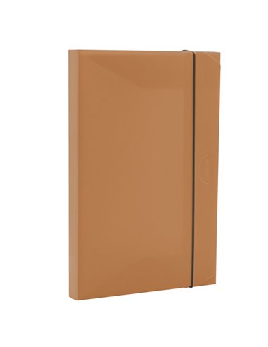 Cartella progetto HOLOS dorso 3cm in PP marrone 34,5x23,5x3cm Fellowes 100102108