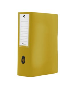 Scatola progetto plus HOLOS dorso 10cm in PP giallo sabbia 25x35x10cm Fellowes 100102114
