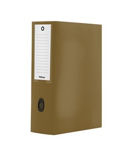 Scatola progetto plus HOLOS dorso 10cm in PP marrone 25x35x10cm Fellowes 100102115