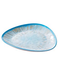 Piatto triangolare Linea Oceano 26,5x2,5cm melamina Leone T8680 LEONE ACCESSORI PER IL BUFFET