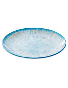 Piatto piano Linea Oceano Ø27x2,5cm melamina Leone T8685 LEONE ACCESSORI PER IL BUFFET