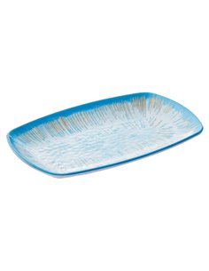 Piatto rettangolare Linea Oceano 23,5x15x2,5cm melamina Leone T8687 LEONE ACCESSORI PER IL BUFFET