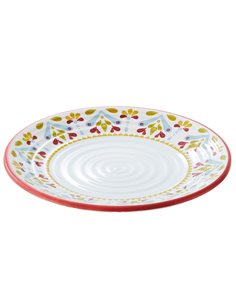 Piatto piano Linea CorfU' Ø35,5x3cm melamina Leone T8642 LEONE ACCESSORI PER IL BUFFET