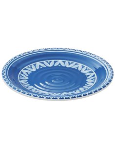 Piatto piano Linea Itaca Ø21,5x2cm melamina Leone T8650 LEONE ACCESSORI PER IL BUFFET