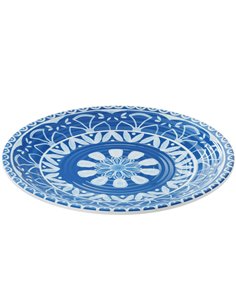 Piatto piano Linea Itaca Ø35,5x3cm melamina Leone T8652 LEONE ACCESSORI PER IL BUFFET