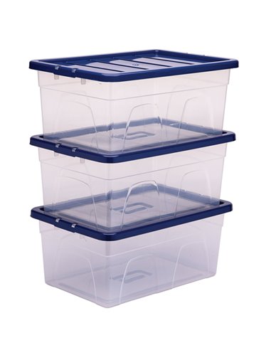 Contenitore multiuso 37x56xH25cm 38L Bankers Box 100135772 BANKERS BOX CONTENITORI MULTIUSO