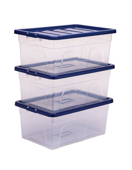 Contenitore multiuso 37x56xH25cm 38L Bankers Box 100135772 BANKERS BOX CONTENITORI MULTIUSO