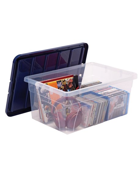 Contenitore multiuso 37x56xH25cm 38L Bankers Box 100135772 BANKERS BOX CONTENITORI MULTIUSO