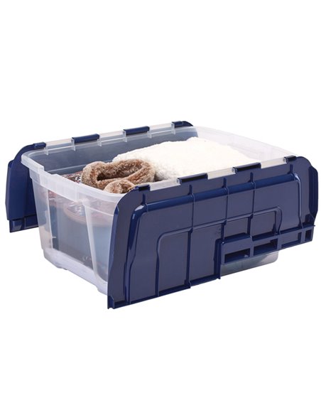 Contenitore multiuso con coperchio a cerniera 43x59xH28cm 45L Bankers Box 100135774 BANKERS BOX CONTENITORI MULTIUSO