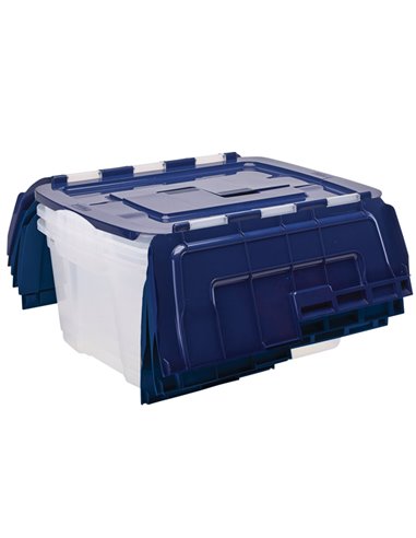 Contenitore multiuso con coperchio a cerniera 43x59xH28cm 45L Bankers Box 100135774 BANKERS BOX CONTENITORI MULTIUSO