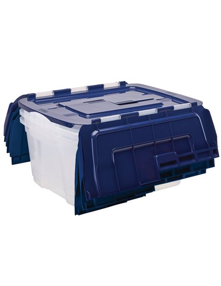 Contenitore multiuso con coperchio a cerniera 43x59xH28cm 45L Bankers Box 100135774 BANKERS BOX CONTENITORI MULTIUSO