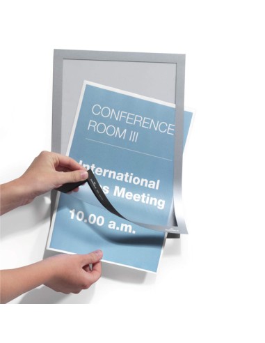 Conf.10 Cornici adesive Duraframe® A4 21x29,7cm argento Durable 4882-23 DURABLE CORNICI DA PARETE E SUPPORTI