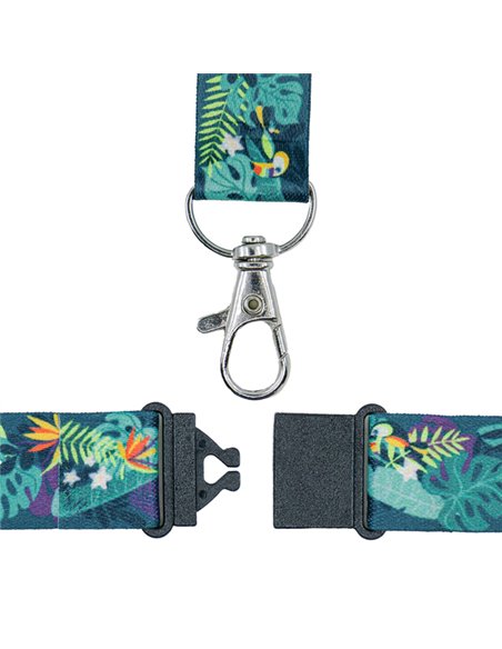 Conf. 10 Cordoncino riciclato fantasia tropicale 440x20mm,Rpet Avery R4828T