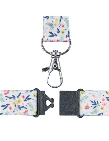 Conf. 10 Cordoncino riciclato fantasia floreale 440x20mm, Rpet Avery R4828F