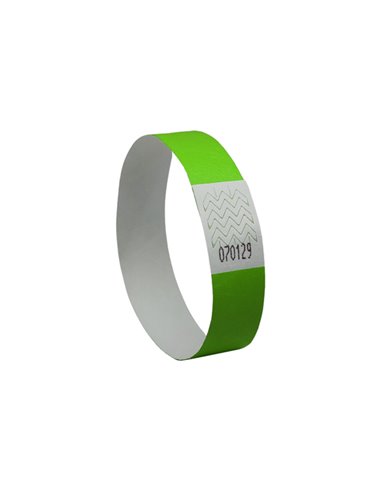 Conf. 500 braccialetti identificativi in Tyvek® verde fluo 256x19mm (10et/fg) 50 TYVGN-50 AVERY PORTABADGE E ACCESSORI